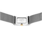 Reloj rectangular 22 mm malla blanco
