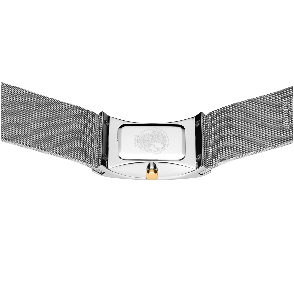 Reloj rectangular 22 mm malla blanco