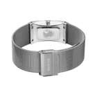 Reloj rectangular 22 mm malla blanco