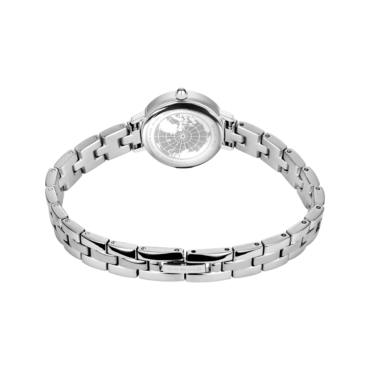 Petite Mother-of-Pearl Link Watch Silver