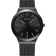 Reloj cerámica fecha malla negro