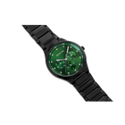Reloj multifunción esfera sunray eslabones verde