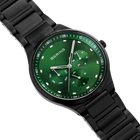 Reloj multifunción esfera sunray eslabones verde