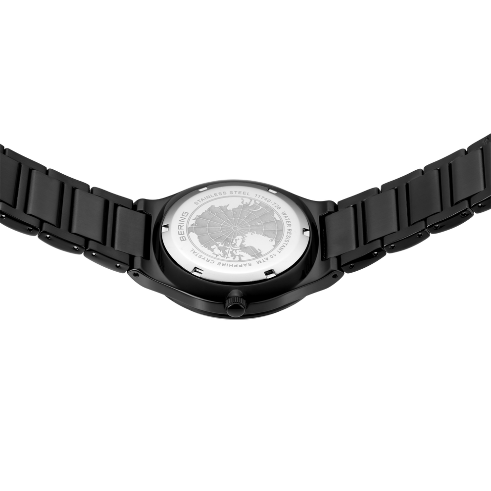 Reloj multifunción esfera sunray eslabones verde