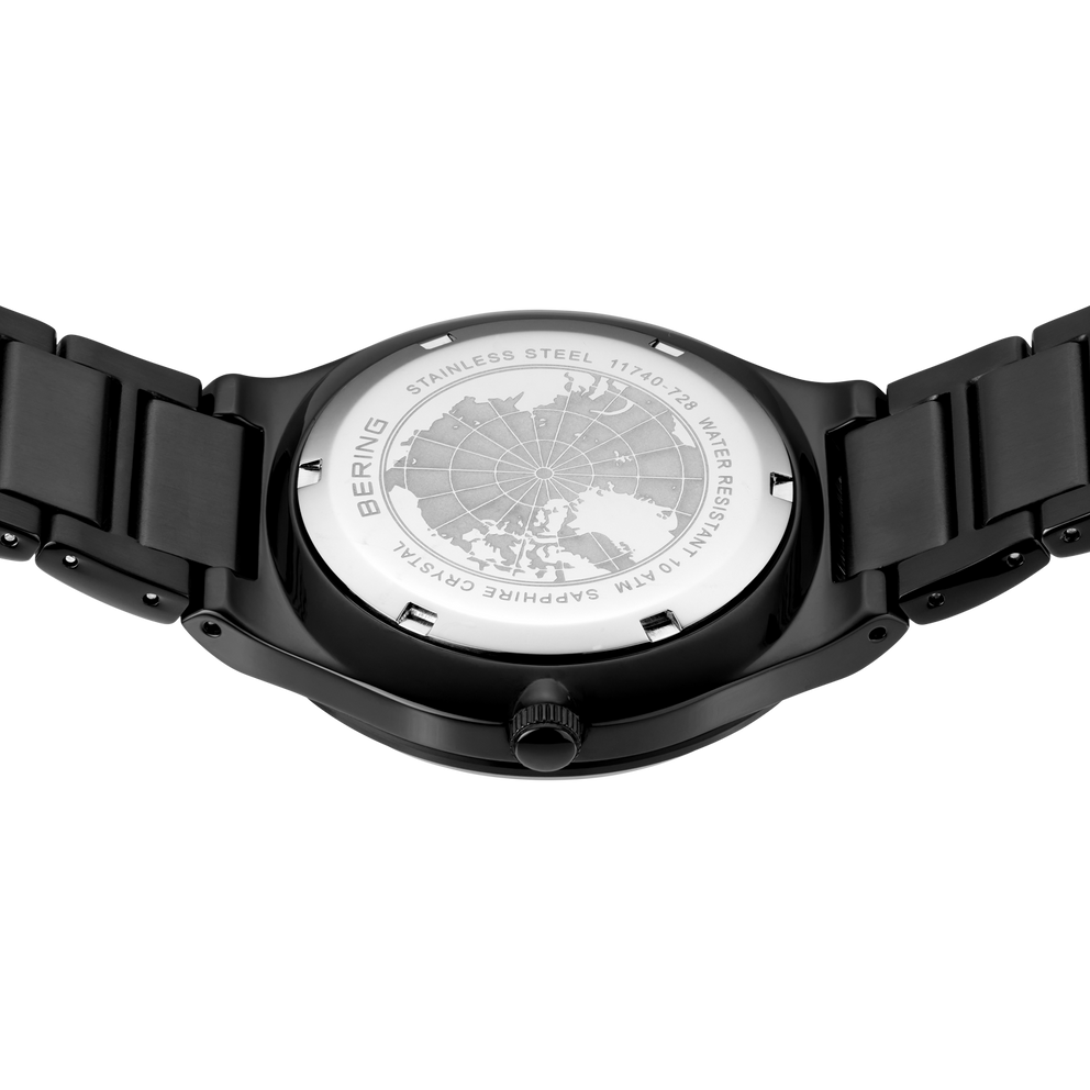Reloj multifunción esfera sunray eslabones verde