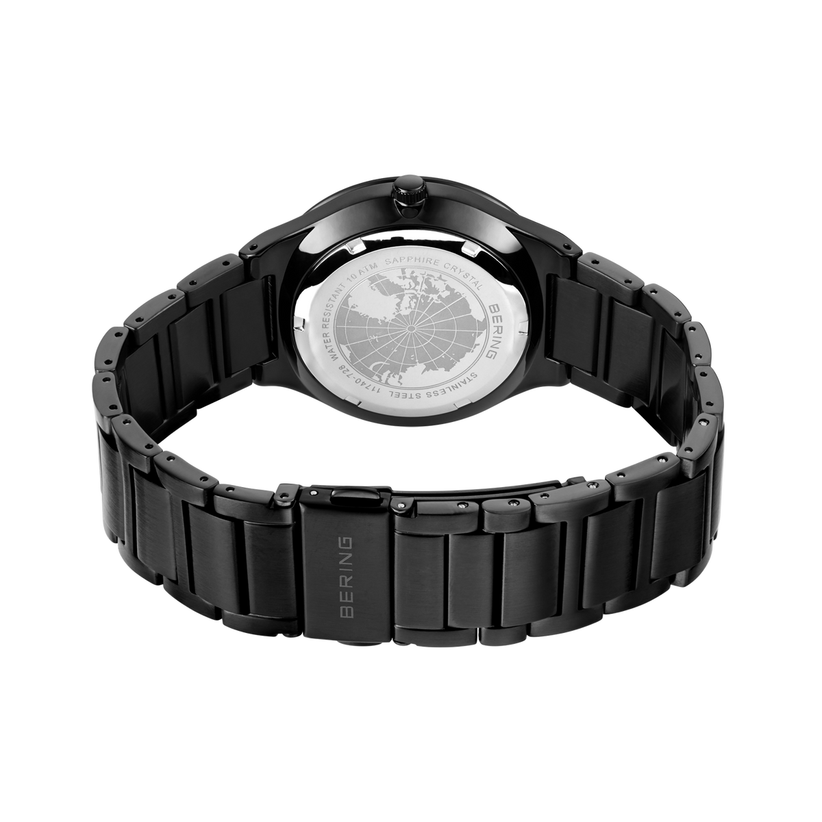 Reloj multifunción esfera sunray eslabones verde