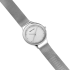 Oval Swarovski Stones Silver Watch