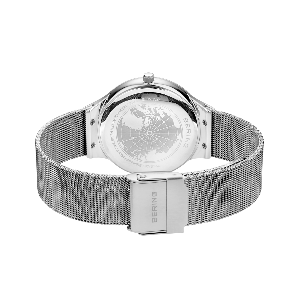Oval Swarovski Stones Silver Watch