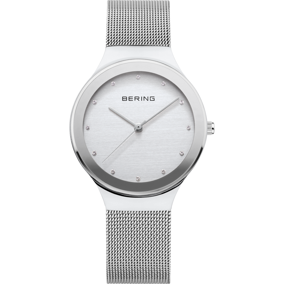 Oval Swarovski Stones Silver Watch