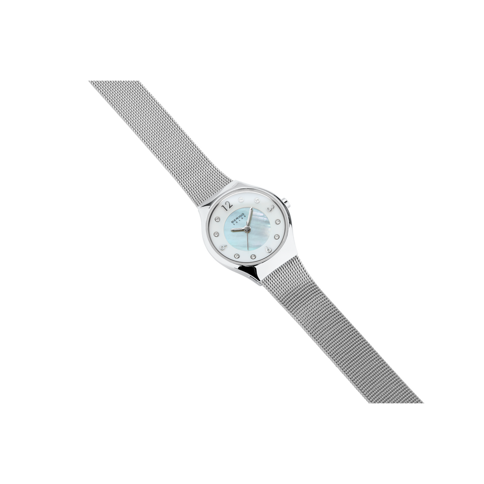 Solar Mesh Silver Watch