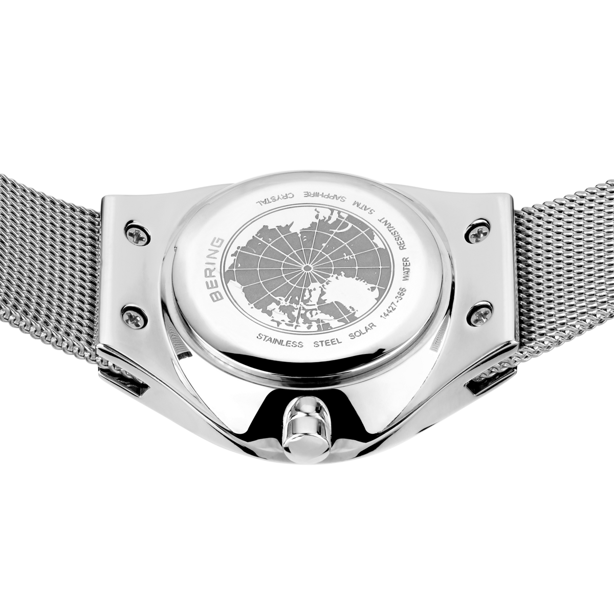 Solar Mesh Silver Watch