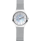 Solar Mesh Silver Watch