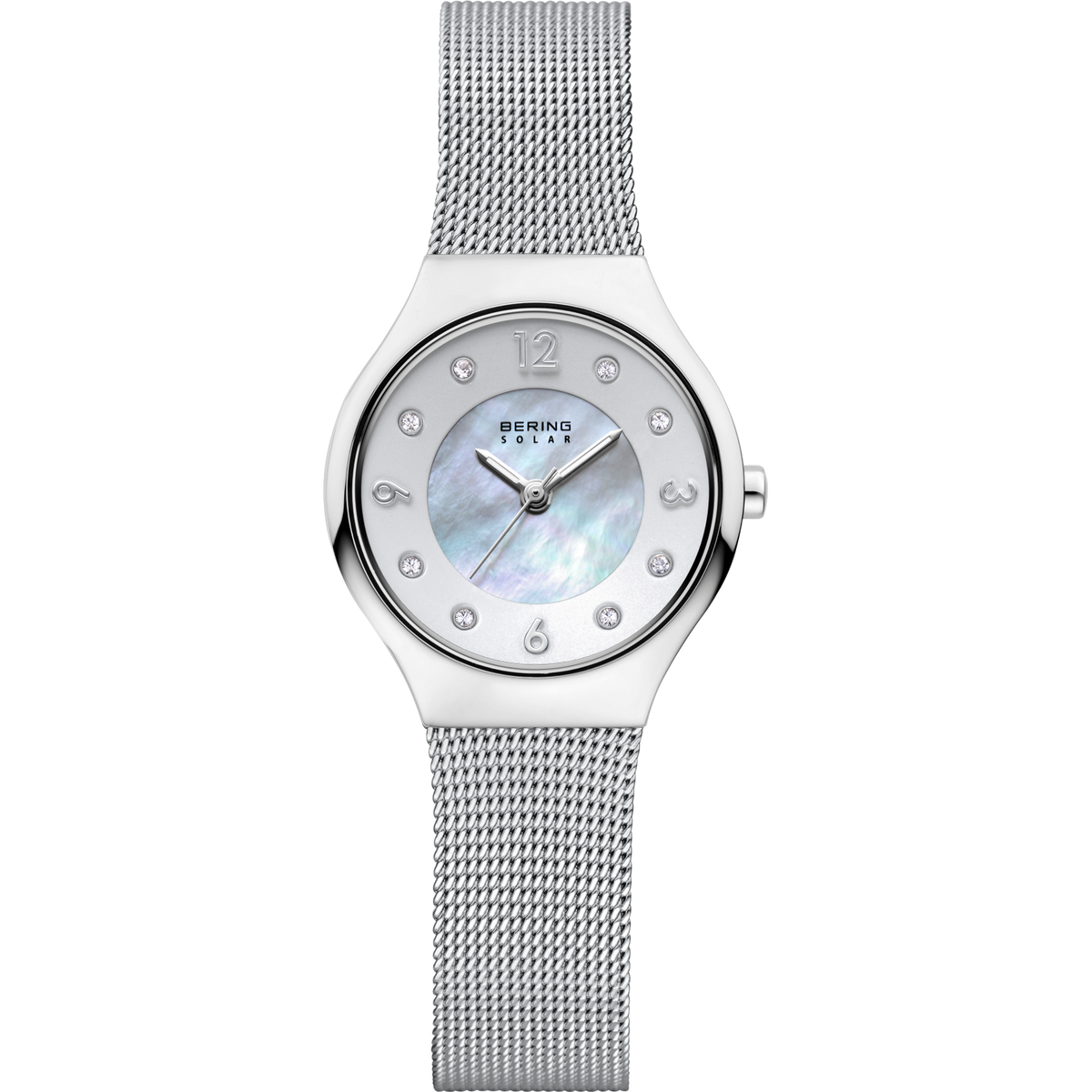 Solar Mesh Silver Watch