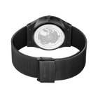 Solar Date Mesh Watch Blue Black