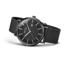 Reloj solar malla negro