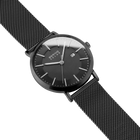 Reloj solar malla negro