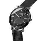 Reloj solar malla negro