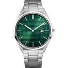 Ultra Slim Textured Green Watch