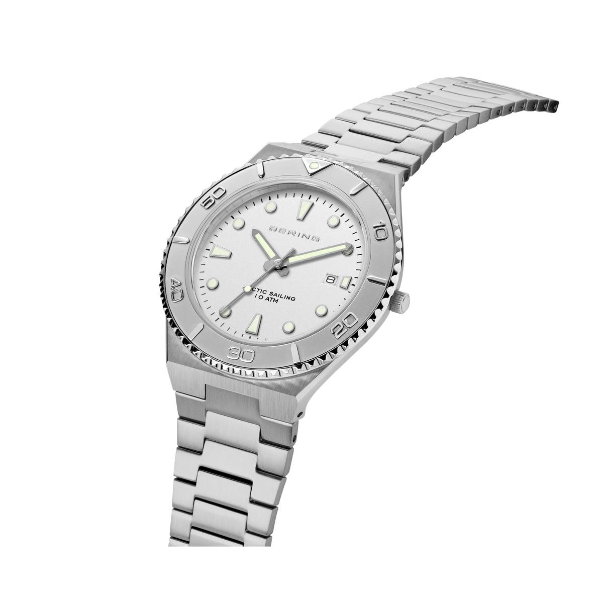 Date Link Watch White