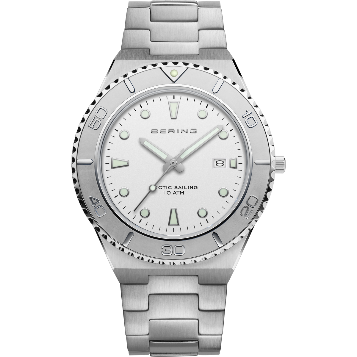 Date Link Watch White