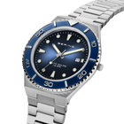 Date Sunray Link 40 mm Watch Blue