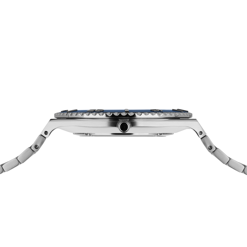 Date Sunray Link 40 mm Watch Blue