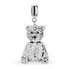 Polar Bear Bjørn with heart silver