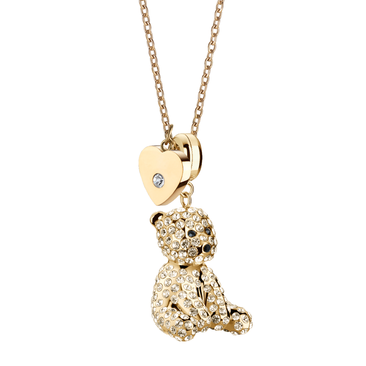 Polar Bear Bjørn With Heart gold
